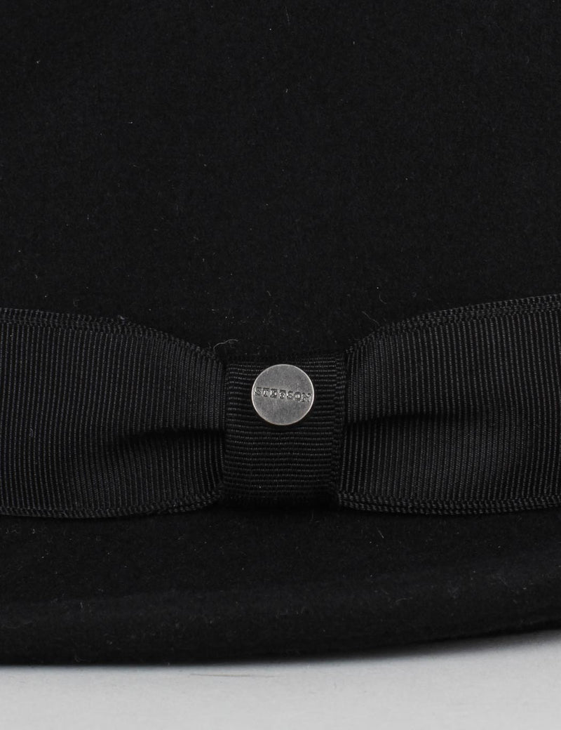 Stetson Richmond Felt Trilby Hat - Black