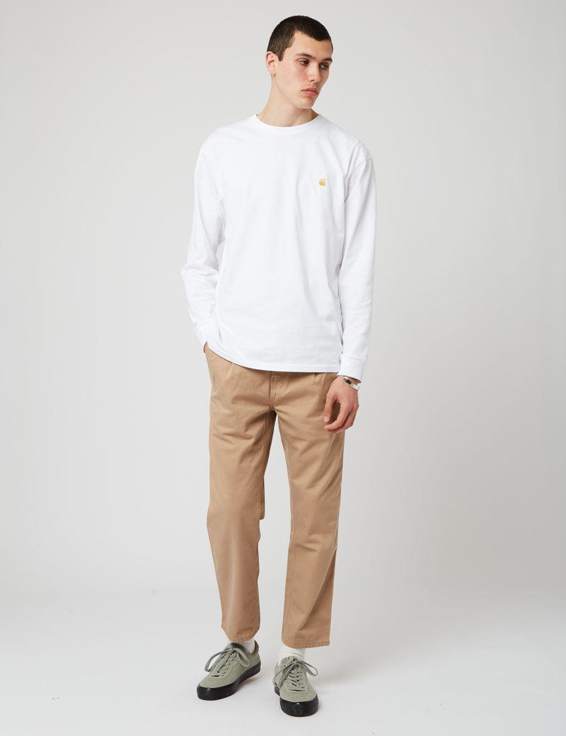 Carhartt-WIP Pantalon Abbott (coupe fuselée) - Nomad Brown