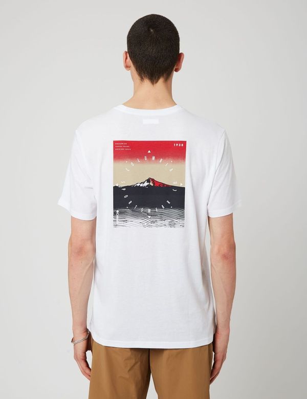 T-Shirt Graphique Columbia High Dune II - Blanc True Direction