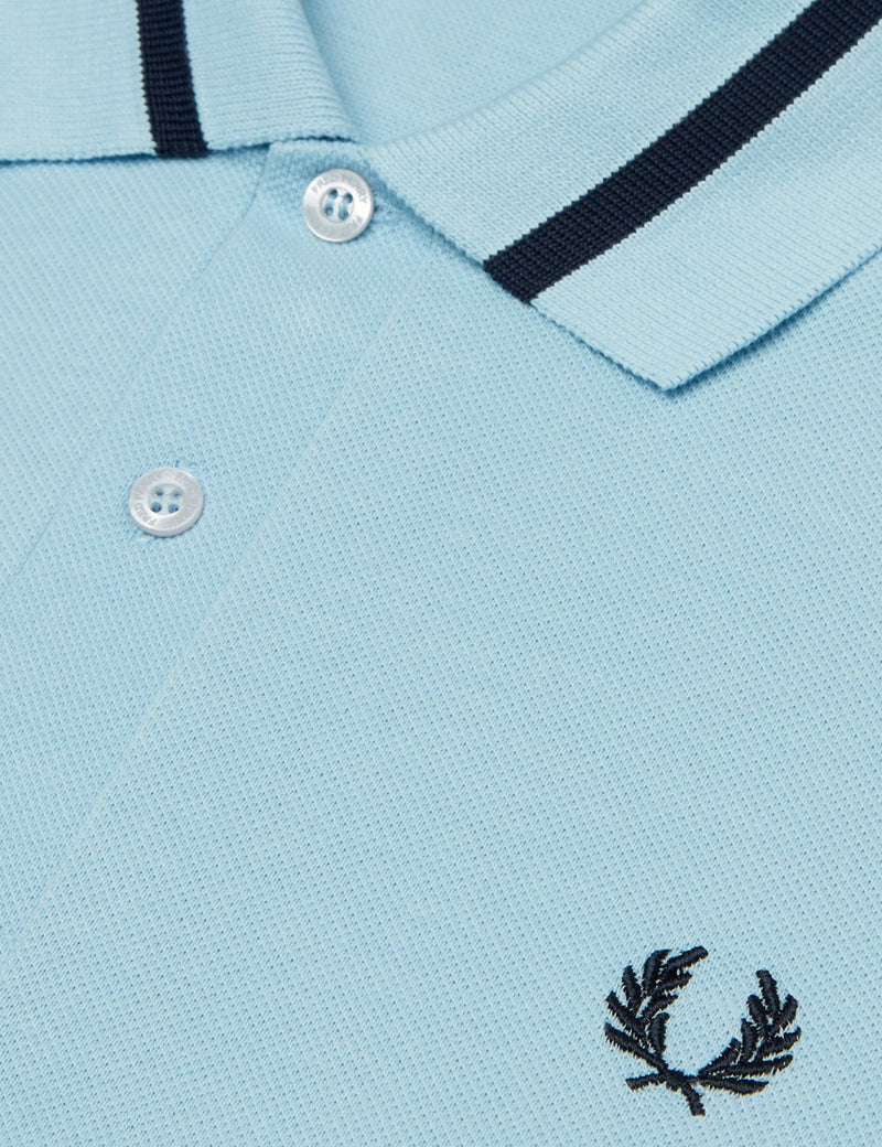 Fred Perry Single Tipped Polo Shirt - Ice Blue