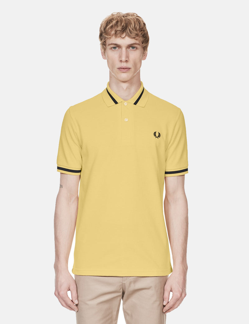 Fred Perry Single Tipped Polo Shirt - Ice Lemon