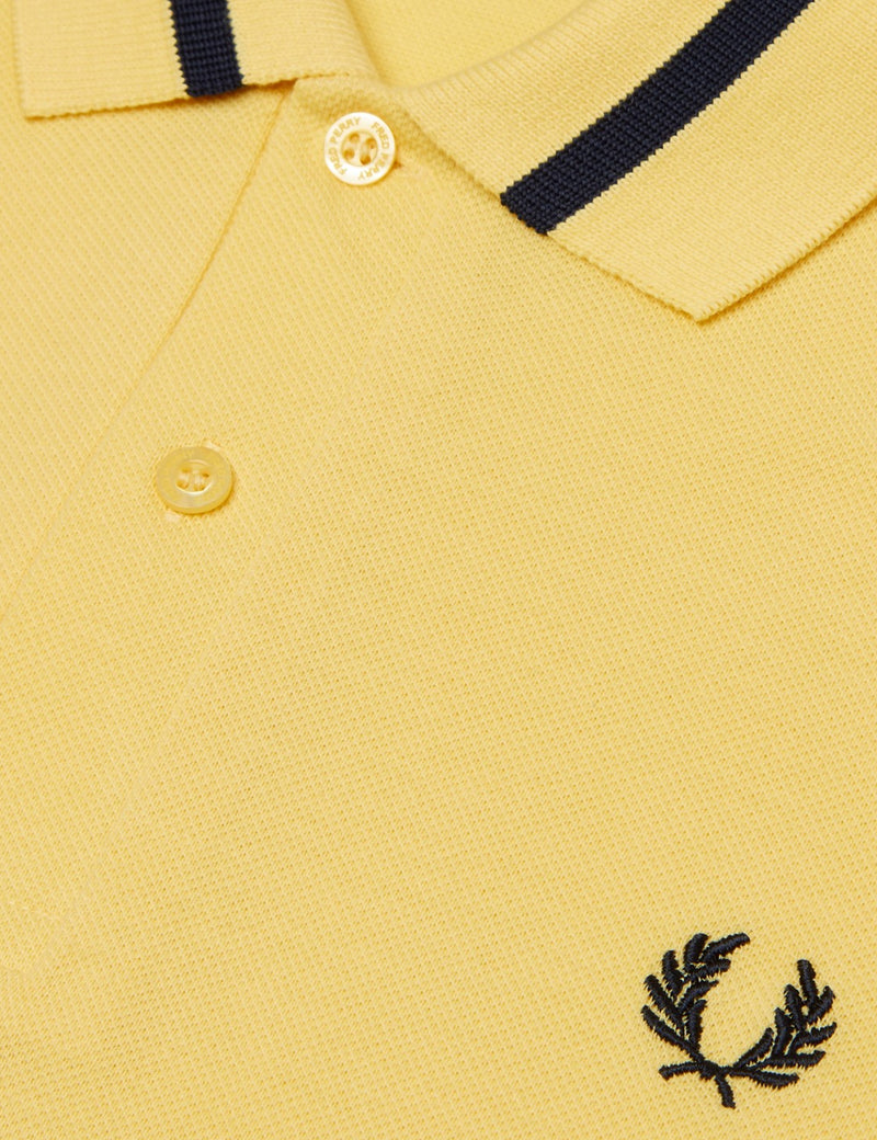 Fred Perry Single Tipped Polo Shirt - Ice Lemon