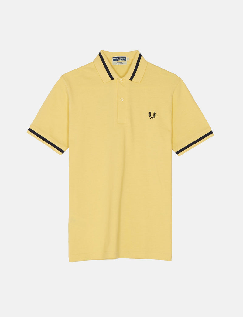 Fred Perry Single Tipped Polo Shirt - Ice Lemon