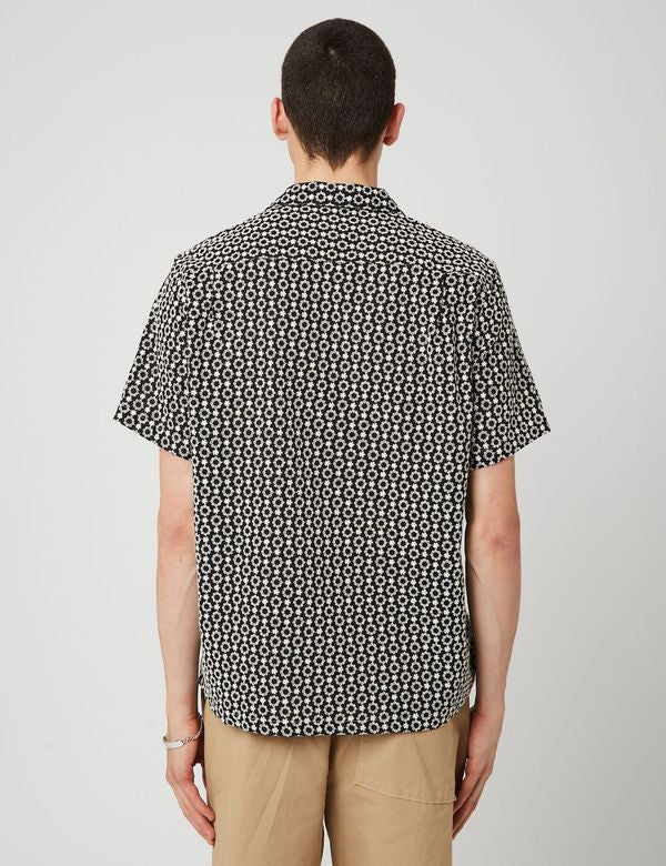 Chemise à manches courtes en Portuguese Flannel Folclore 3 - Noir