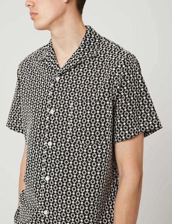 Chemise à manches courtes en Portuguese Flannel Folclore 3 - Noir