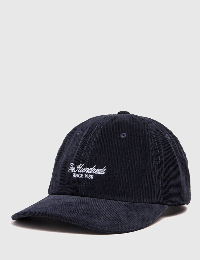 The Hundreds Plain Cord Dad Cap - Navy