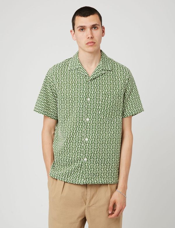 Portuguese Flannelフォークロア3SSシャツ-グリーン
