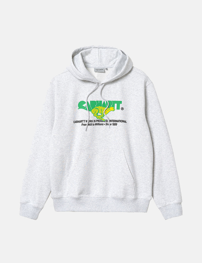 Carhartt-WIP Hooded Runner Sweatshirt - Ash Heather Grey